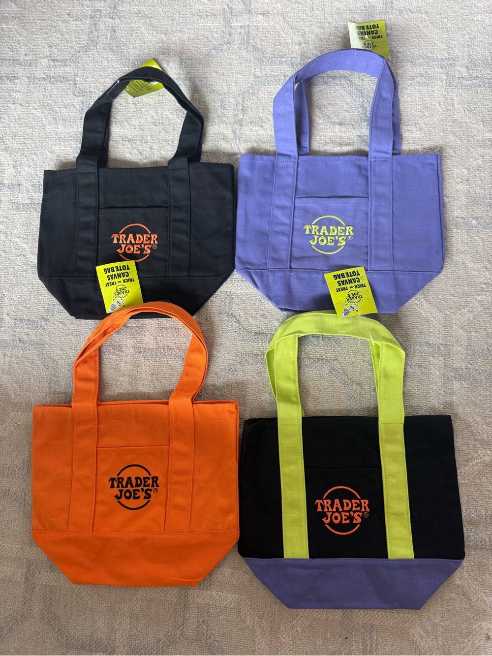 Trader Joe’s Trick-or-Treat Mini Canvas Tote Bags